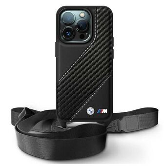 BMW BMHCP16X23PSCCK iPhone 16 Pro Max 6,9" svart/sort hardcase M Edition Carbon Stripe & Strap