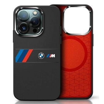 BMW BMHMP16X23SAXK iPhone 16 Pro Max 6,9" svart/czarny hardcase silikondeksel midtstripe MagSafe