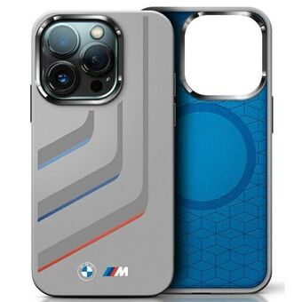 BMW BMHMP16X23SLIG iPhone 16 Pro Max 6,9" grå hardcase silikon med Turning Lines MagSafe