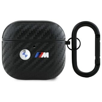 BMW BMA4WMPUCA2 AirPods 4 deksel           svart/svart Karbon Dobbel Metall Logo