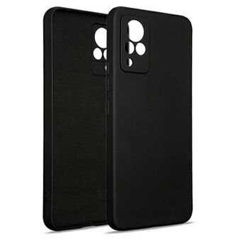 Beline-etui i silikon for Vivo V21 5G i svart/svart.