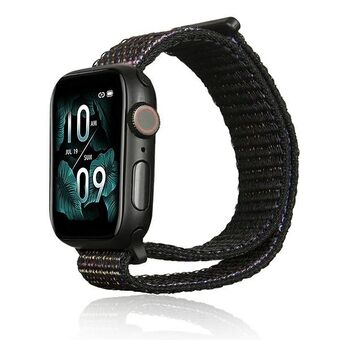 Beline Apple Watch-rem Nylon 38/40/41mm svart/svart