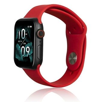 Beline Apple Watch Silikonrem 38/40/41mm rød/rød