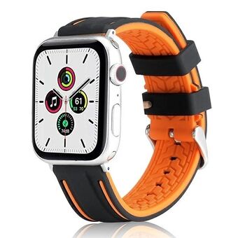 Beline Apple Watch Solid Silikonrem 38/40/41 mm oransje/svart oransje/svart