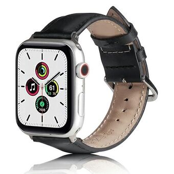 Beline Apple Watch Lærreim 38/40/41mm svart/svart