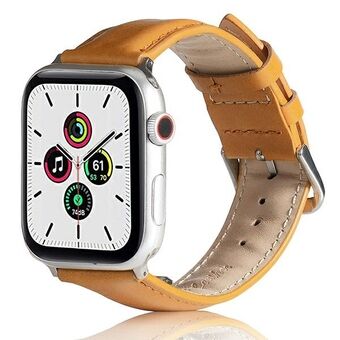 Beline Apple Watch Lærreim 42/44/45/49 mm lysebrun / lysebrun