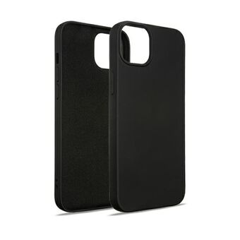 Beline Etui i silikon for iPhone 15 Plus 6,7" i fargen svart/sort.