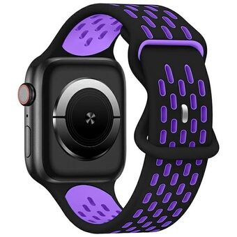 Beline pasek Apple Watch New Sport Silicone 42/44/45/49mm czarno-fioletowy  black/purple box 

Beline stropp Apple Watch New Sport Silicone 42/44/45/49mm svart-lilla boks