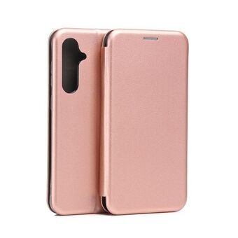 Beline etui bok magnetisk Samsung S23 FE S711 rosa-gull