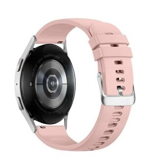 Beline Pasek Watch 20mm Grid Textur Silicone, rosa / pink boks.