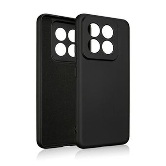 Beline-etuiet i silikon for Xiaomi 14 Pro, svart/svart