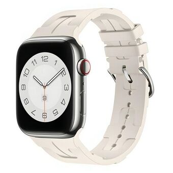 Beline pasek til Apple Watch Silicone Ultra, 38/40/41mm, beige / starlight box.