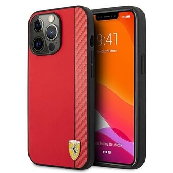 Ferrari FESAXHCP13LRE iPhone 13 Pro/13 6,1" rød hardcase On Track Carbon Stripe