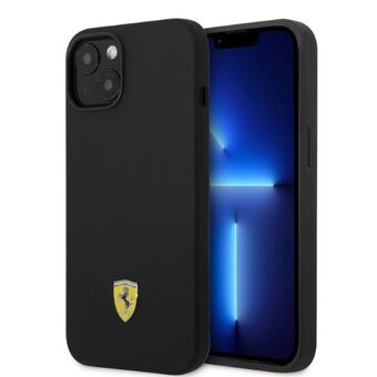 Ferrari FEHMSIP14SBK iPhone 14 6.1" svart/svart hardcase Silikonmetalllogo Magsafe