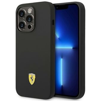 Ferrari FEHCP14LSIBBK iPhone 14 Pro 6,1" svart/sort hardcase Silikon Metall Logo