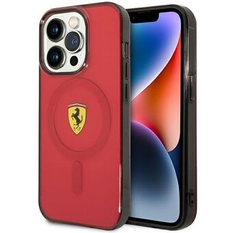 Ferrari FEHMP14XURKR iPhone 14 Pro Max 6,7" rødt/rødt hardt deksel Gjennomsiktig Magsafe