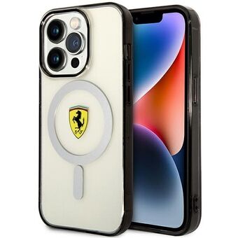 Ferrari FEHMP14LURKT iPhone 14 Pro 6.1" klar/gjennomsiktig hardcase Outline Magsafe