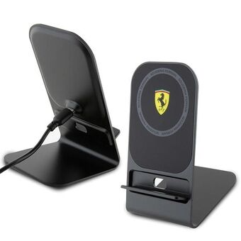 Ferrari lader, trådløs induktiv FEMFBMALK 15W svart/black 2023 Collection MagSafe