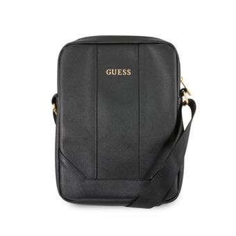 Guess GUTB10TBK 10" svart / svart Saffiano nettbrettetui