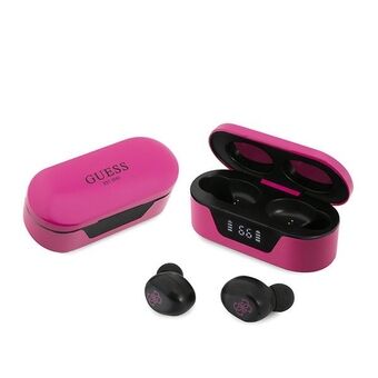 Gjett Bluetooth-hodetelefoner GUTWST31EM TWS + magenta dockingstasjon