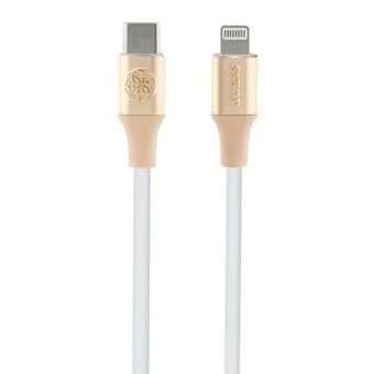 Gjett GUCLLALRGDD kabel USB-C - Lightning 1,5m Hurtiglading gullfarget Ebossed Logo