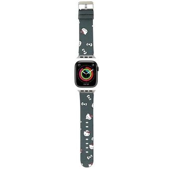 Hei Kitty Pasek HKAWMPSAPSK Apple Watch 38/40/41mm svart/svart reim Hoder & Buer Mønster