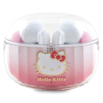 Hei Kitty Bluetooth-hodetelefoner HKTWSHDGKEP TWS + dokkingstasjon rosa/pink Gradient Electroplating Logo