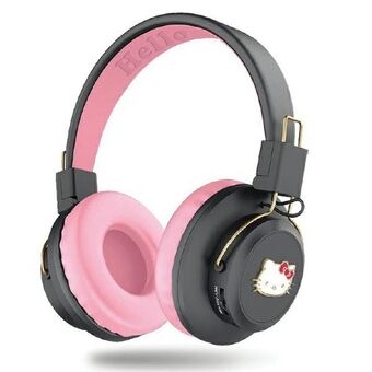 Hei Kitty, Bluetooth-hodetelefoner HKBH9KHLMP, rosa, med metalllogo.