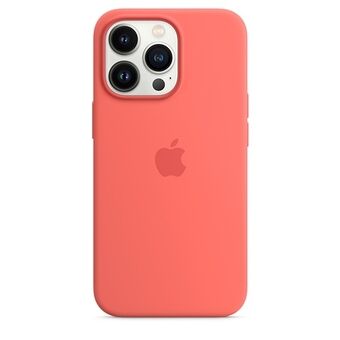 Etuiet Apple MM2E3ZM/A for iPhone 13 Pro / 13 med 6,1" MagSafe, i fargene pomelo/pomelo pink, er laget av silikon.