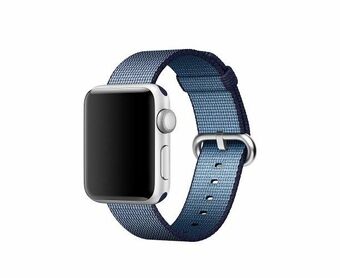 Apple Watch-bånd MPW82ZM/A 42/44/45 mm vevd nylonbånd Navy/marine