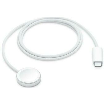 Kabel Apple Magnetic MT0H3ZM/A USB-C 1m for lading av Apple Watch koblet magnetisk