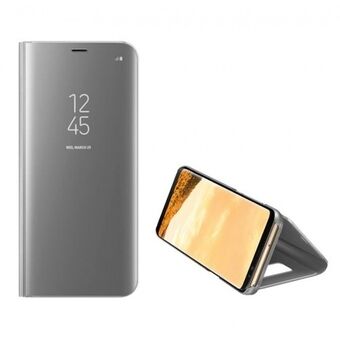 Clear View veske Samsung A12/M12 sølv/sølv