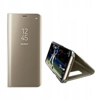Clear View-deksel til Samsung S21+ gull/gull
