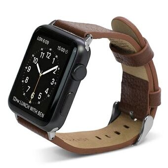 X-Doria Lux Apple Watch-rem 38 / 41mm brun / brun 23820