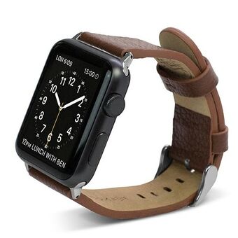 X-Doria Lux Apple Watch-rem 42/45 mm brun / brun 23819