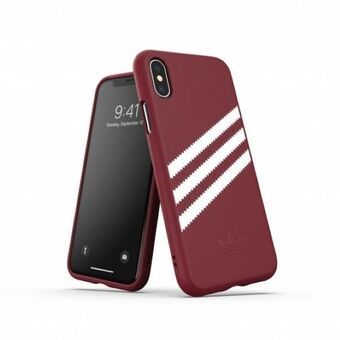 Adidas ELLER Støpt PU semsket skinn iPhone X / XS burgunder / collegiate burgunder 33282