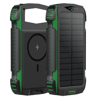 4smarts Powerbank Solarny TitanPack Rugged UltiMag 20000mAh grønn/green 540244