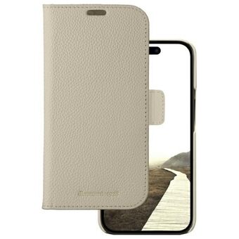 Etui dbramante 1928 New York 2w1 Lommebok for iPhone 15 beige/sand dune