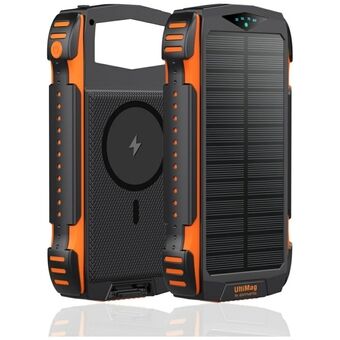 4smarts Powerbank Solar TitanPack Rugged UltiMag 20000mAh svart/sort 496560