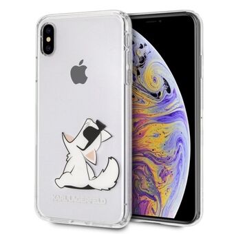 Karl Lagerfeld KLHCI65CFNRC iPhone Xs Max hardcase gjennomsiktig Choupette Fun