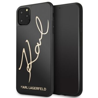 Karl Lagerfeld KLHCN65DLKSBK iPhone 11 Pro Max svart/sort hardt deksel Signature Glitter