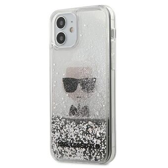 Karl Lagerfeld KLHCP12SGLIKSL iPhone 12 mini 5,4" sølv hardcase Ikonik Liquid Glitter.