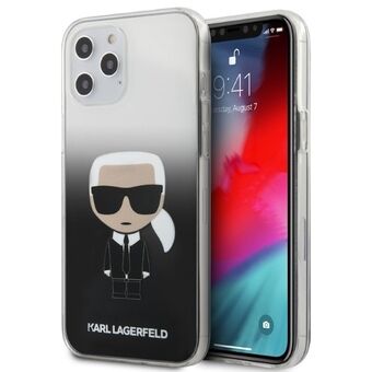 Karl Lagerfeld KLHCP12LTRDFKBK iPhone 12 Pro Max 6,7" svart/sort hardcase Gradient Ikonik Karl