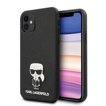 Karl Lagerfeld KLHCP12SIKMSBK iPhone 12 mini 5,4" svart/black hardcase Saffiano Ikonik Metal