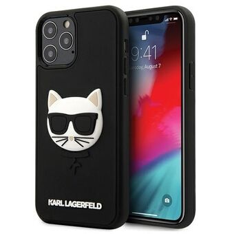 Karl Lagerfeld KLHCP12LCH3DBK iPhone 12 Pro Max 6,7" svart/hardcase 3D Gummi Choupette