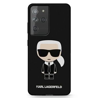 Karl Lagerfeld KLHCS21LSLFKBK S21 Ultra G998 hardcase svart/svart Silikon Iconic