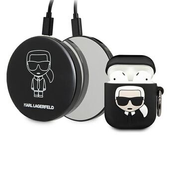 Karl Lagerfeld KLBPPBOA2K AirPods-etui + Power Bank Ikonik