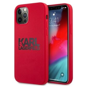 Karl Lagerfeld KLHCP12MSLKLRE iPhone 12/12 Pro 6,1" Silikon Stable Logo rød/red