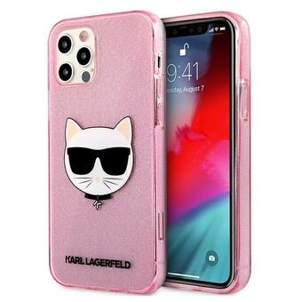 Certainly! Here is the translation to Norwegian:

Karl Lagerfeld KLHCP12LCHTUGLP iPhone 12 Pro Max 6,7" rosa hardcase Glitter Choupette