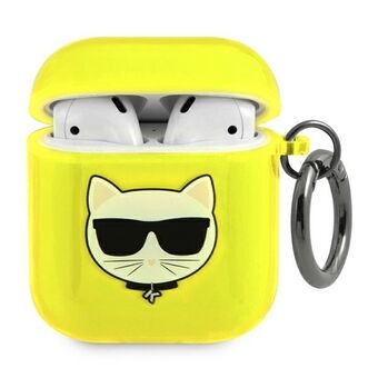 Karl Lagerfeld KLA2UCHFY AirPods deksel gul / gul Choupette